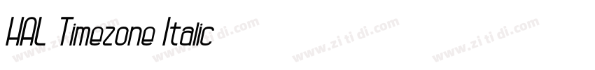 HAL Timezone Italic字体转换
